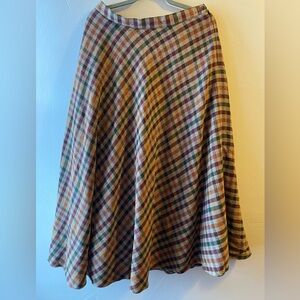 Vintage plaid skirt size 14